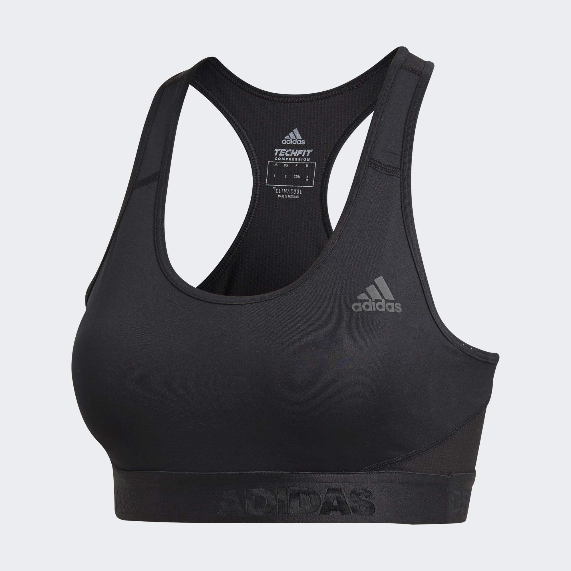 adidas Sport Performance Sports-bh Stronger For It Soft Printed - Svart -  Sports-bh